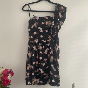 GB One Shoulder Satin Dress